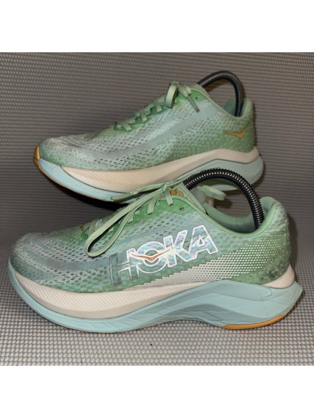 Hoka One One Mach X Green Athletic Trainer Running Shoe Women’s Size 8.5B